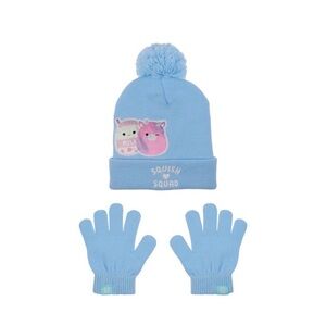 Squishmallows Blue Kids Hat with Pink Accents